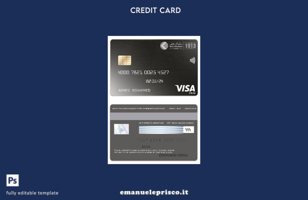 modello di carta infinita per visto Sudan Bank of Khartoum in stile verificato